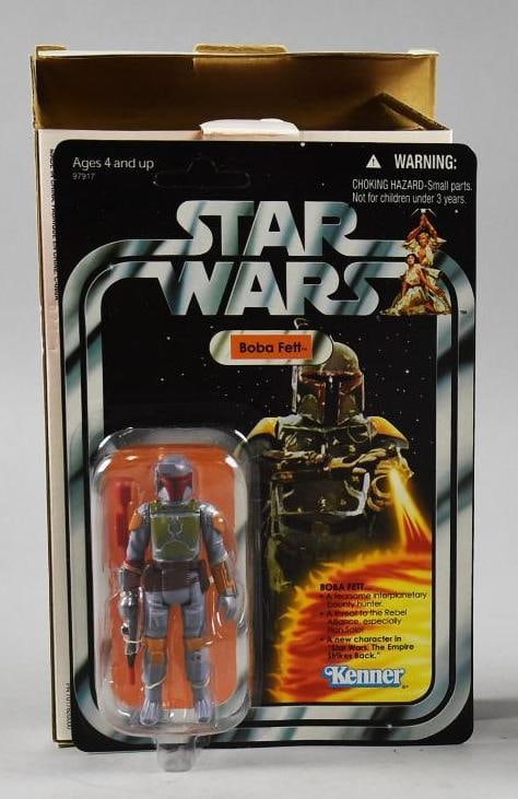 2010 Kenner Star Wars Boba Fett Factory Packaging MOC NOS: Lot is for a Hasbro/Kenner Star Wars action figure, Boba Fett. Unpunched card that come in the original factory packaging.