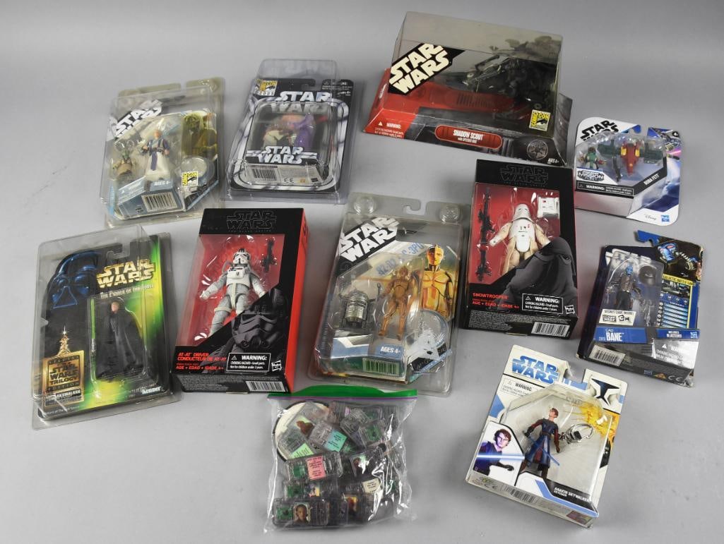 Assorted Star Wars Action Figures & ComTech Reader Chips NOS (1 of 3)