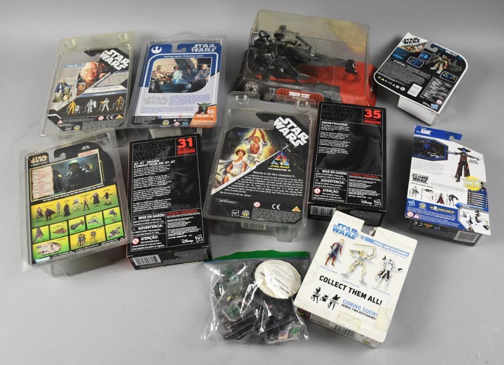 Assorted Star Wars Action Figures & ComTech Reader Chips NOS - 2
