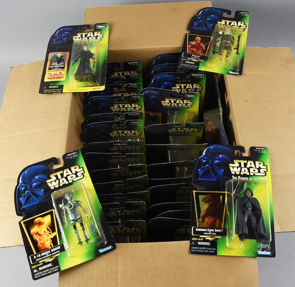 Kenner Star Wars Power of the Force 2-D, 3-D Action Figs NOS: Lot is for 32 Power of the Force action figures that include both 2D and 3D pieces. They have been counted but unchecked.