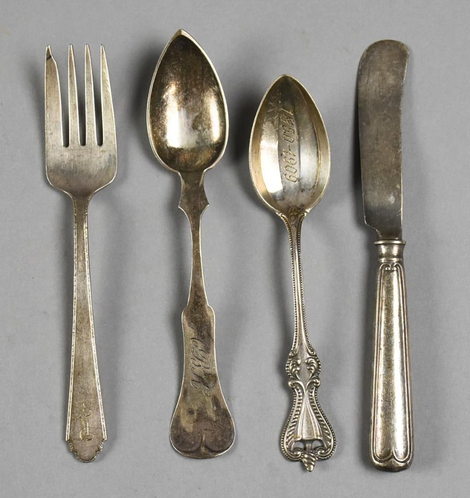 Antique Sterling & Coin Silver Flatware (1 of 4)