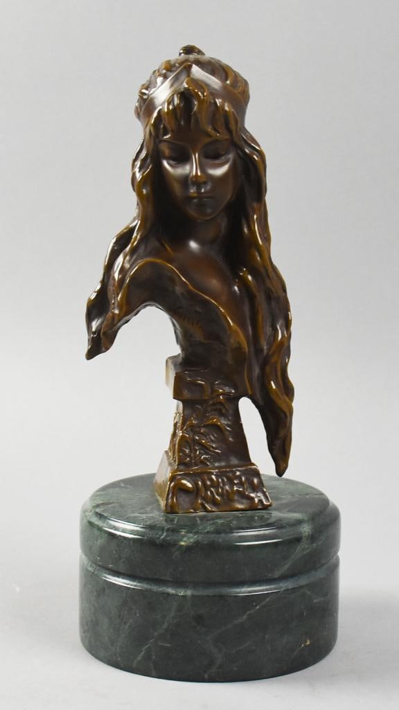 After Emmanuel Villanis (1858-1914) Carmela Bronze Sculpture (1 of 6)