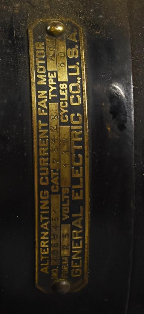 c1900 General Electric Alternating Current Fan - 4