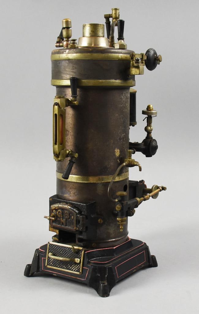 Antique German Gebruder Bing Upright Steam Engine (1 of 7)