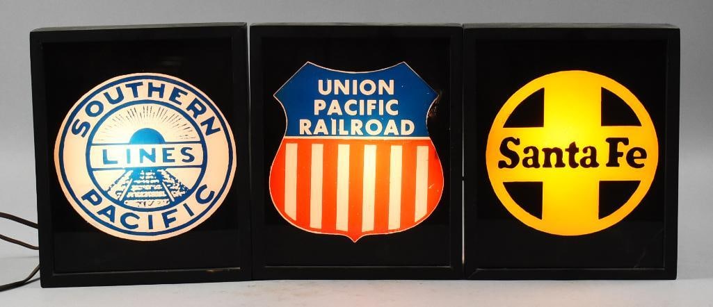 Railroad Wall Lights, Southern & Union Pacific, Santa Fe (1 of 5)