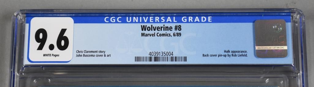 Marvel Comics Wolverine #8 Comic Book CGC 9.6 - 3