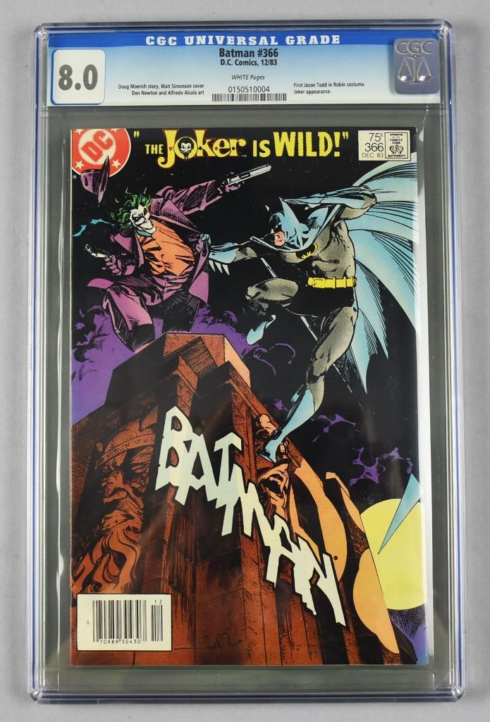 1983 DC Comics Batman #366 CGC Graded 8.0 (1 of 3)