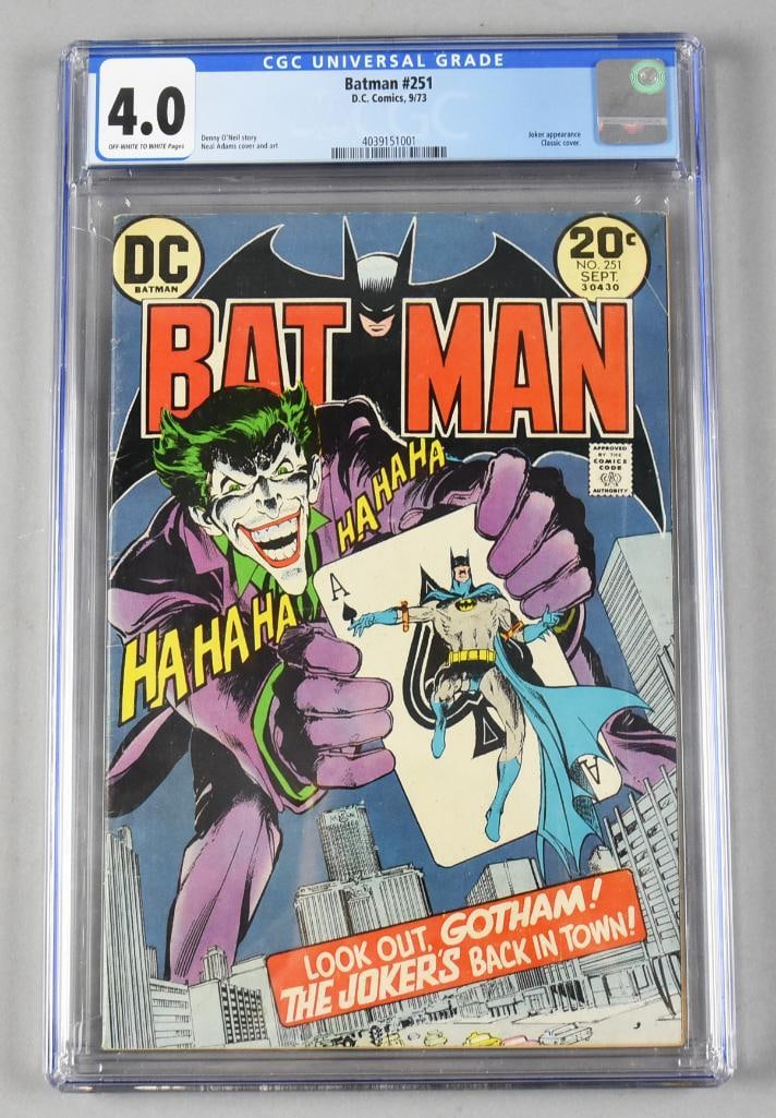 1973 DC Comics #251 Batman Comic Book CGC 4.0 (1 of 3)