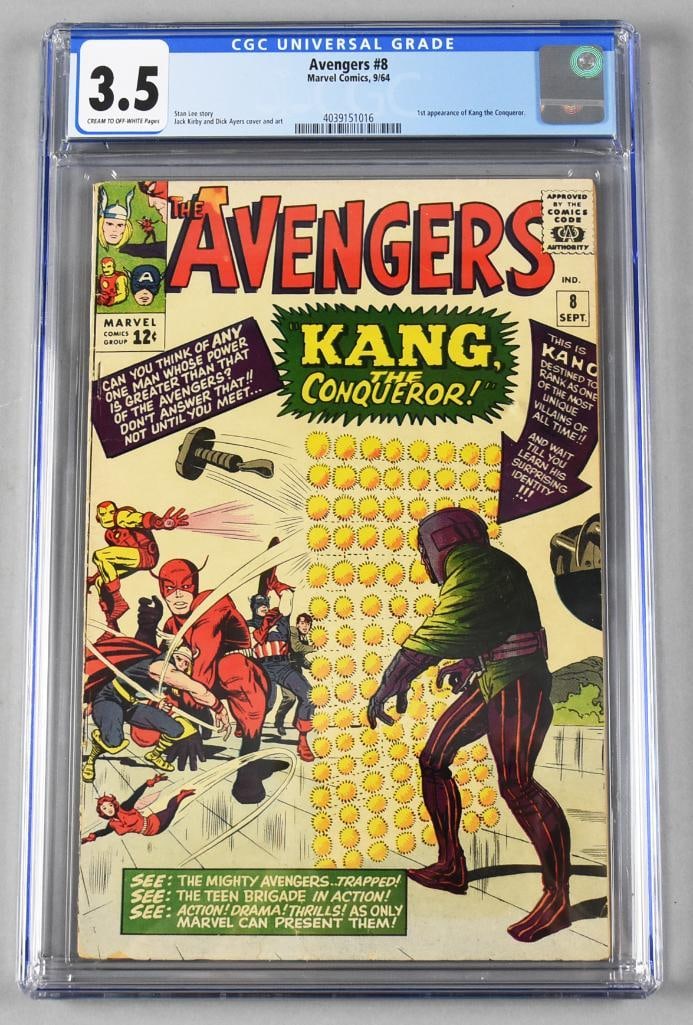 1964 Marvel Avengers #8 Comic Book CGC Graded 3.5 (1 of 3)