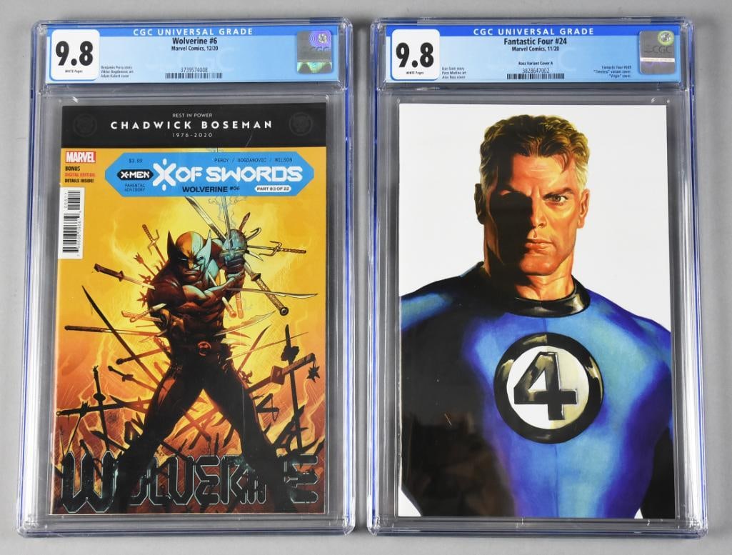 2020 Marvel Wolverine & Fantastic Four Comics CGC Graded 9.8 (1 of 3)