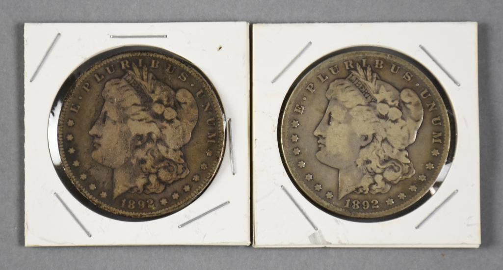 1892 S Morgan Silver Dollars - Very Fine (1 of 4)