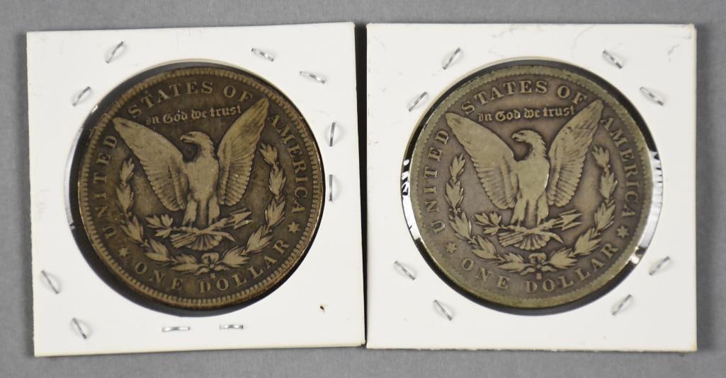 1892 S Morgan Silver Dollars - - 2