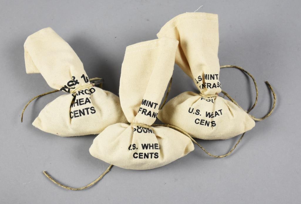 San Francisco Mint 3 One Pound Bags Wheat Pennies (1 of 3)