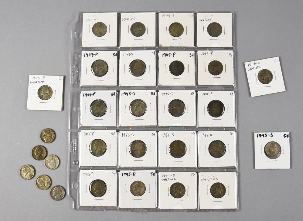 Jefferson Wartime Nickels, 1942-1945, Multiple Mint Marks (1 of 7)