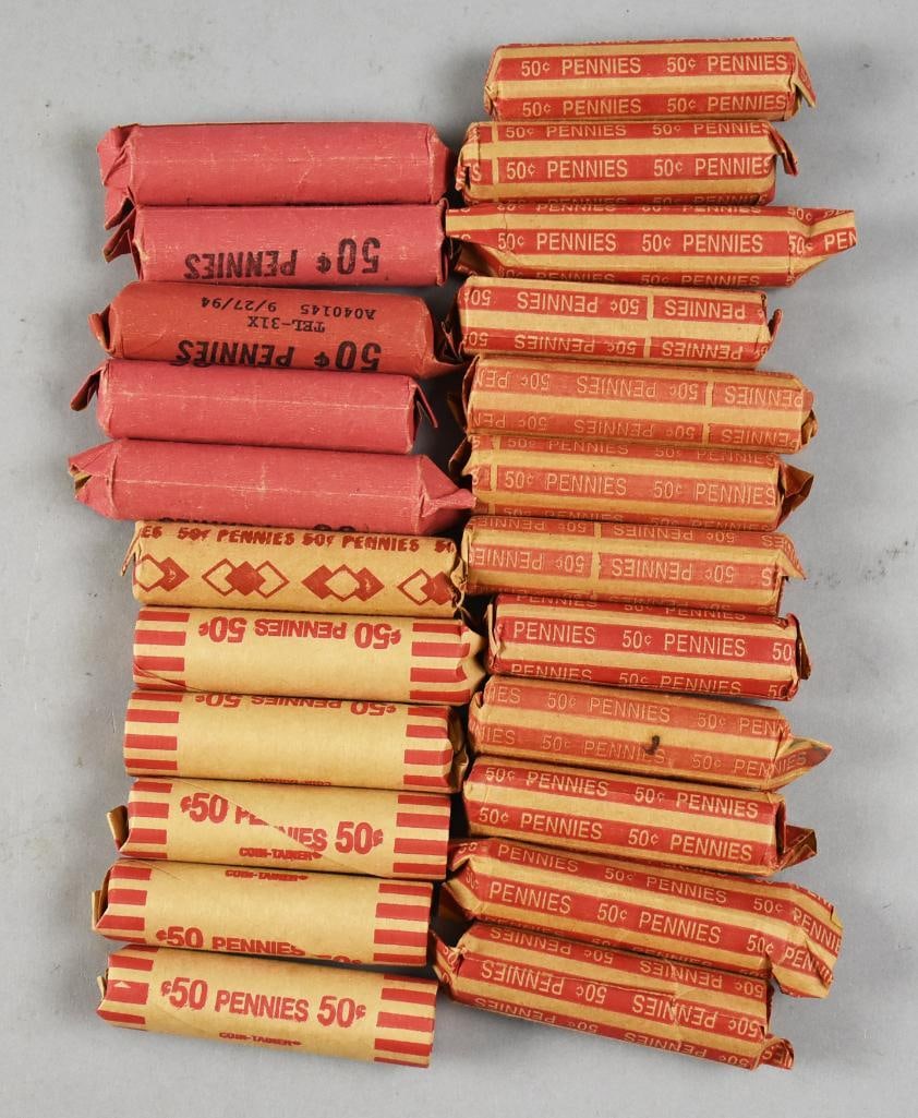 (23) Unchecked Penny Rolls (1 of 3)