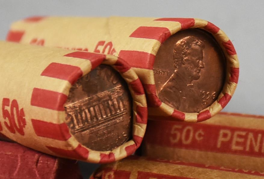 (23) Unchecked Penny Rolls - 3