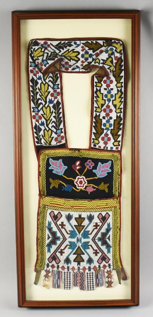 19th Century Ojibwe Hand Beaded Bandolier Bag (1 of 15)