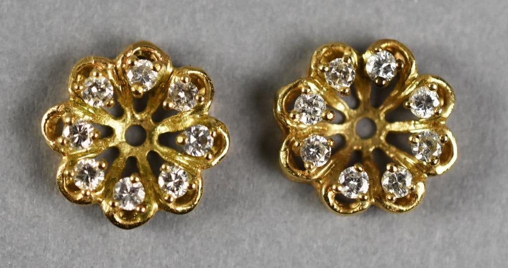 14k Gold & Diamond Earring Jackets (1 of 5)