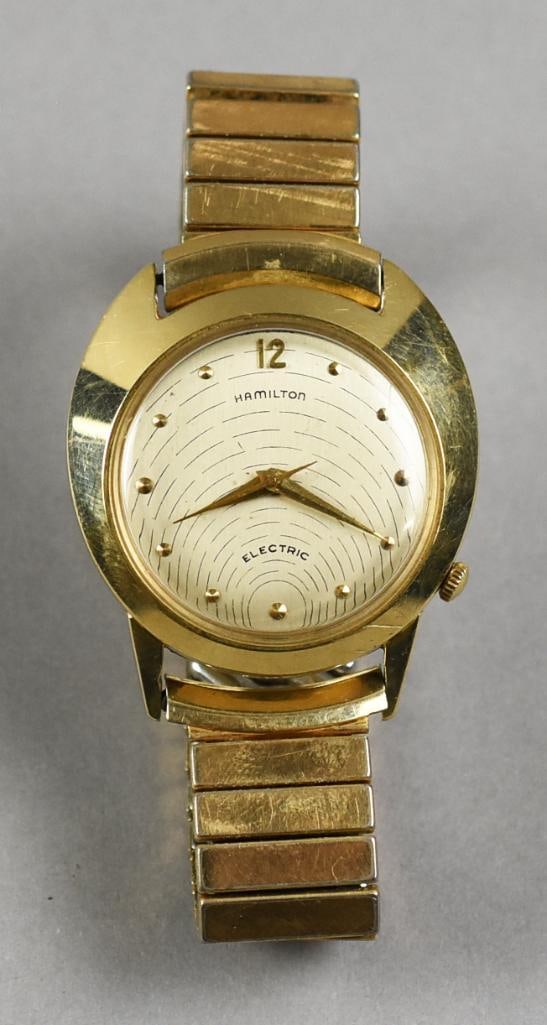 Hamilton Electric Spectra, 14K Yellow Gold Watch 1950's MCM (1 of 6)