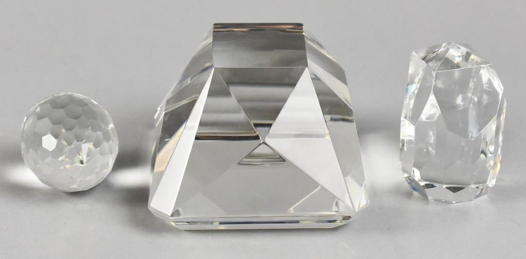 Vintage Cut Crystal Paperweights - 2