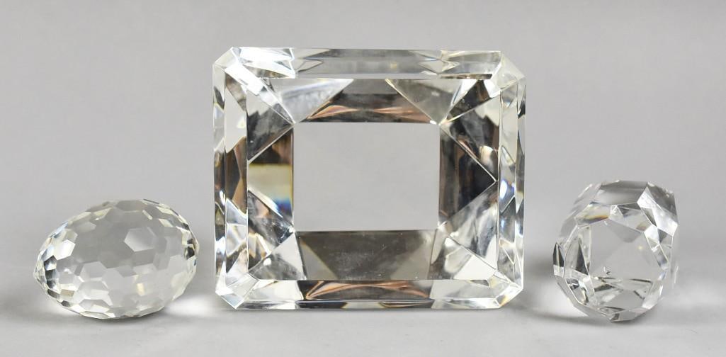 Vintage Cut Crystal Paperweights - 3