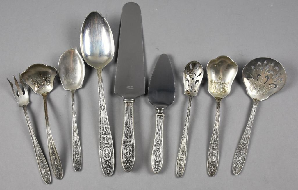 1924 Sterling Flatware International Silver Wedgwood Service for 8 - 11