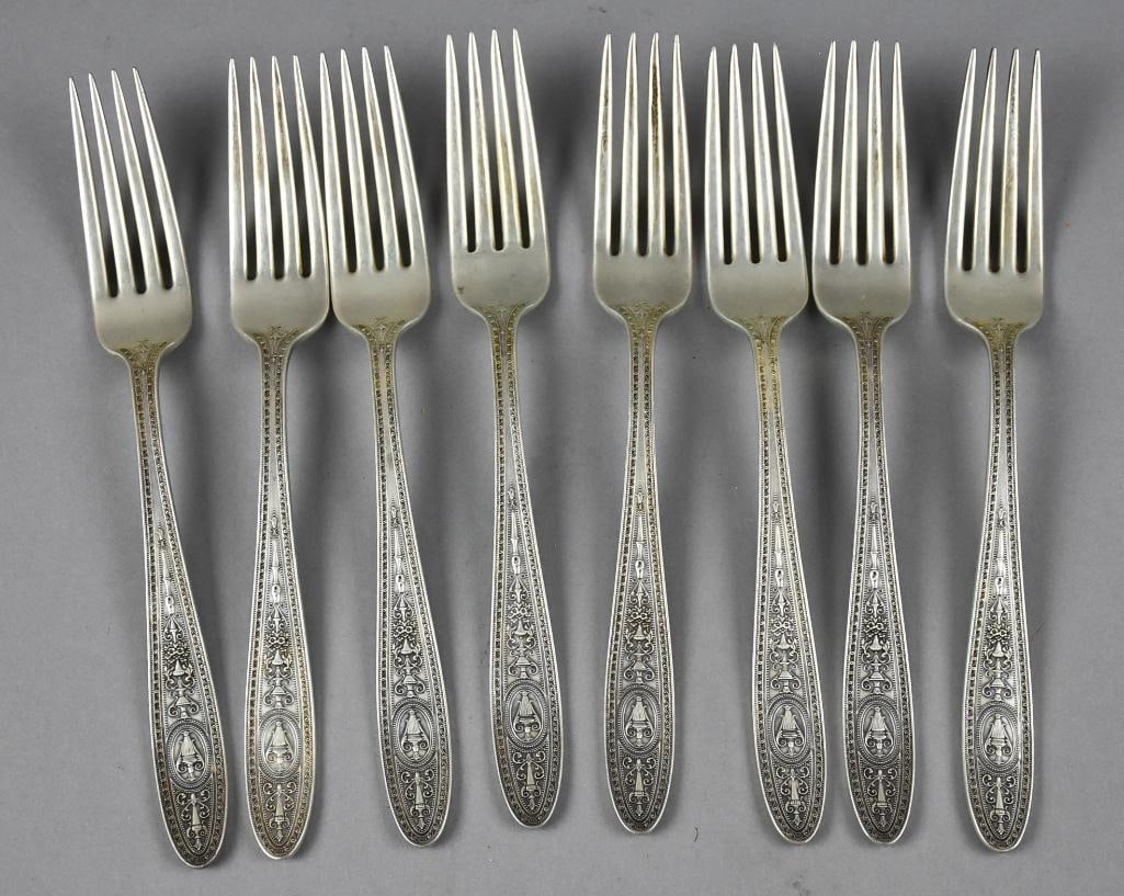1924 Sterling Flatware International Silver Wedgwood Service for 8 - 14