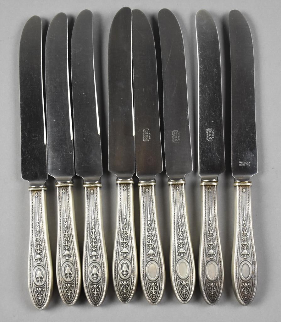 1924 Sterling Flatware International Silver Wedgwood Service for 8 - 9