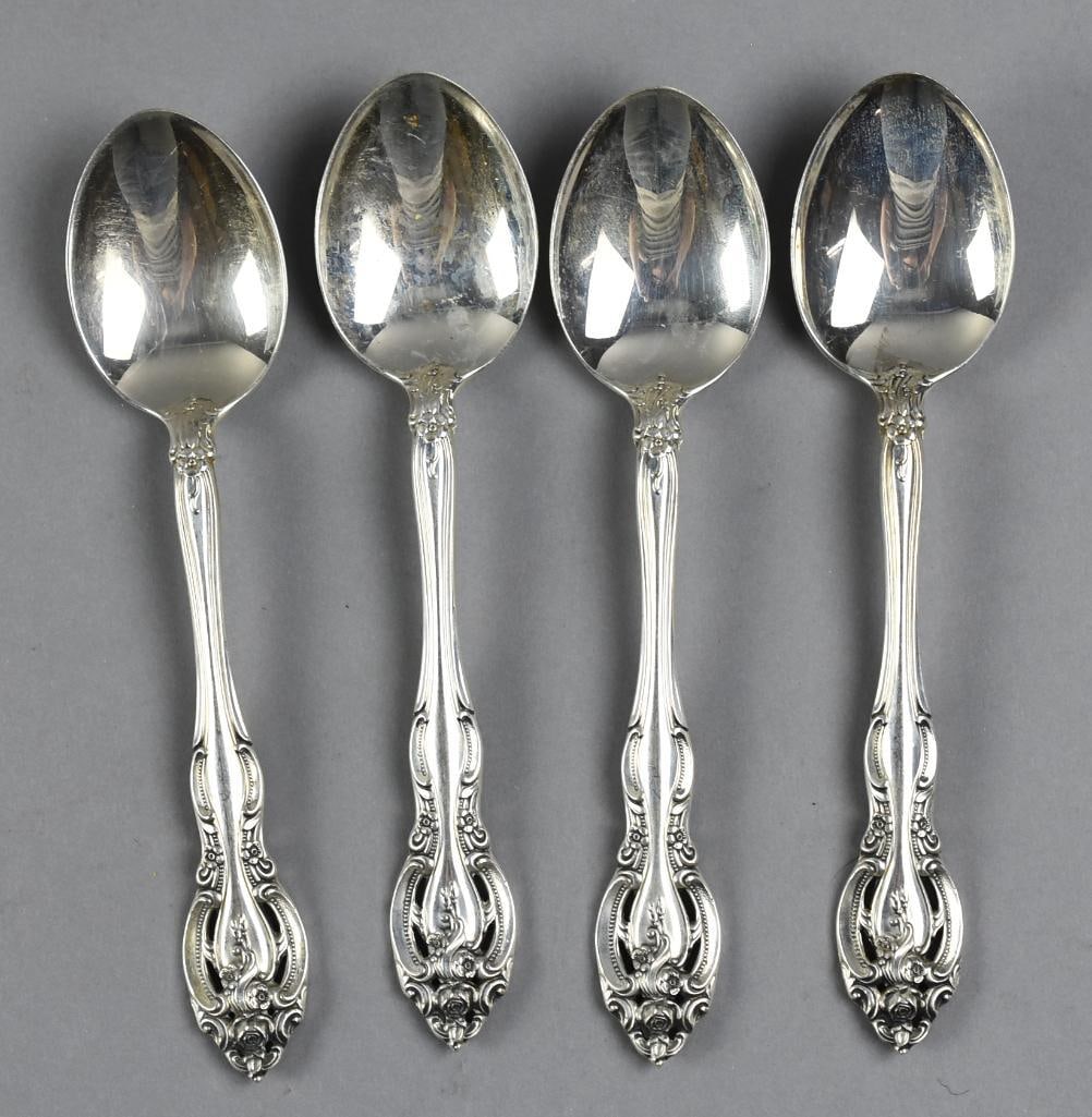 1964 Gorham Sterling La Scala Dessert/Soup Spoons (1 of 5)