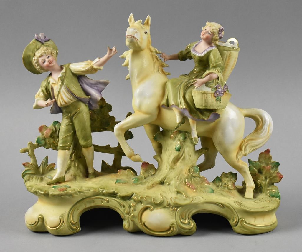 Antique German Dresden Figural Grouping (1 of 9)
