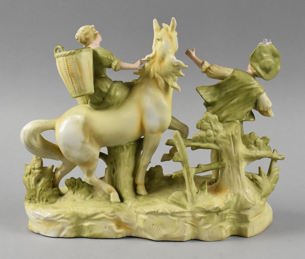 Antique German Dresden Figural Grouping - 2