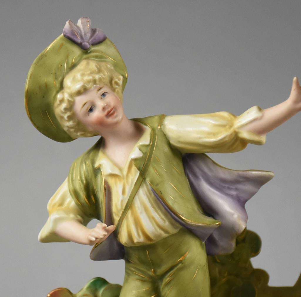 Antique German Dresden Figural Grouping - 3