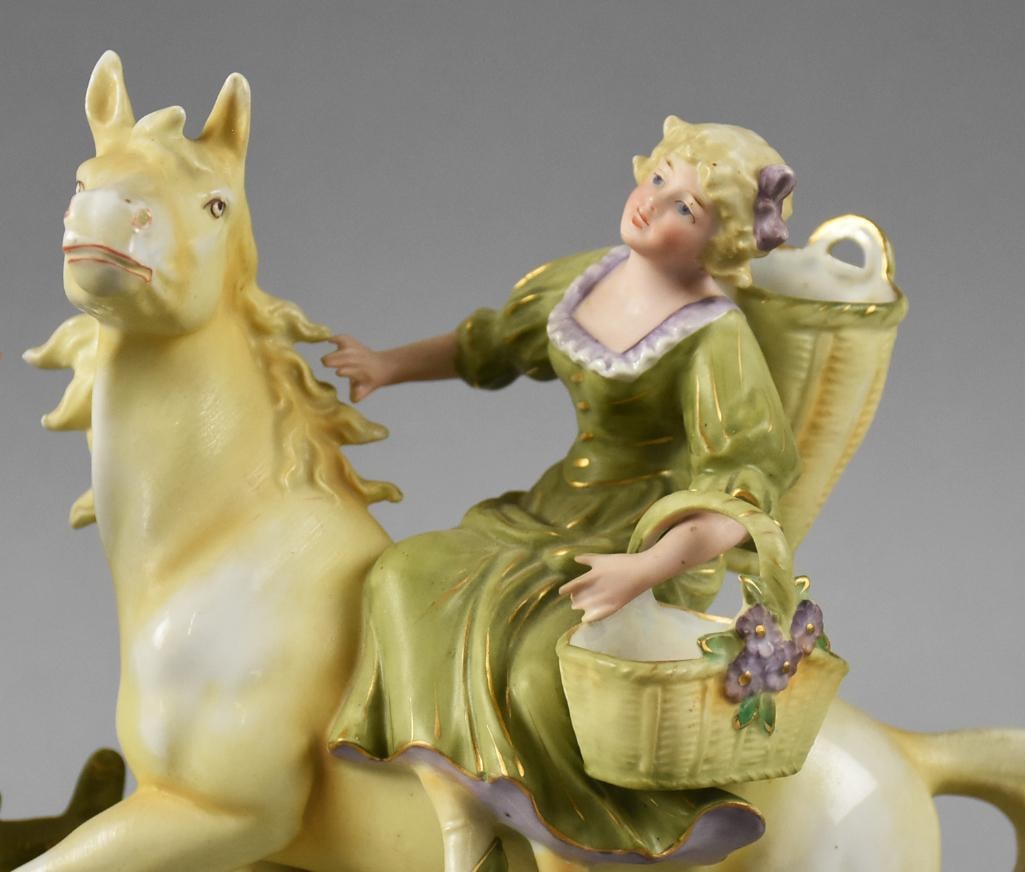 Antique German Dresden Figural Grouping - 4