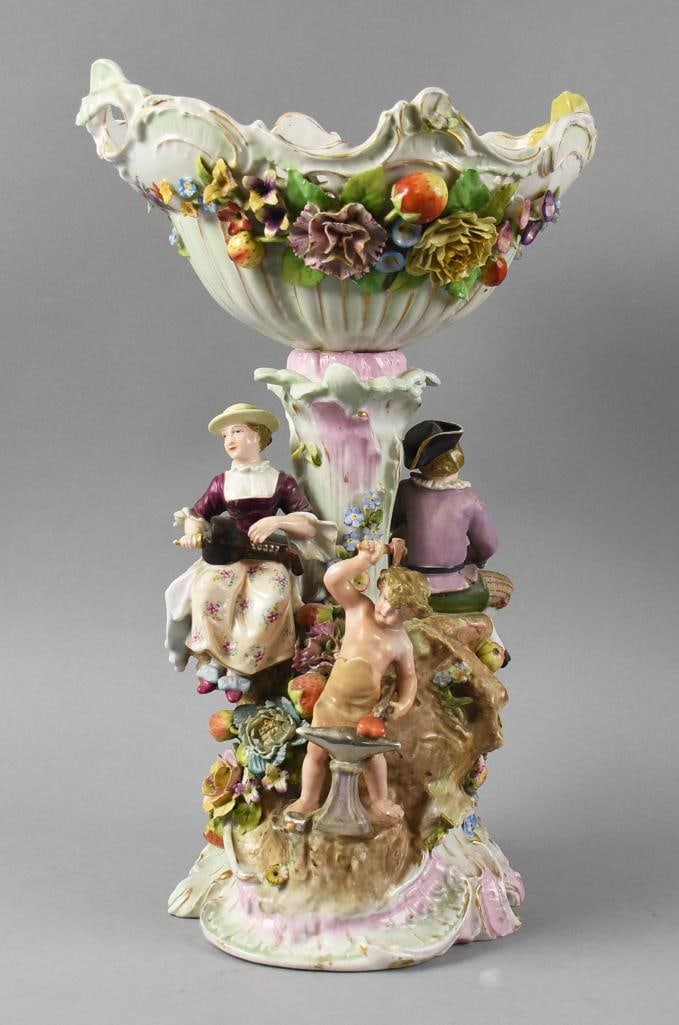 19th Century Von Schierholtz Porcelain Figural Centerpiece (1 of 18)