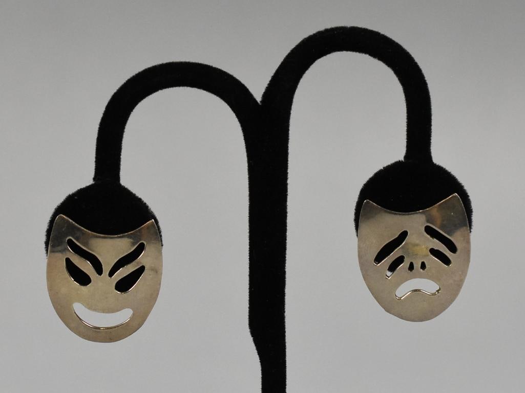 2 Sterling Mexican Pierced Earring Sets - 4