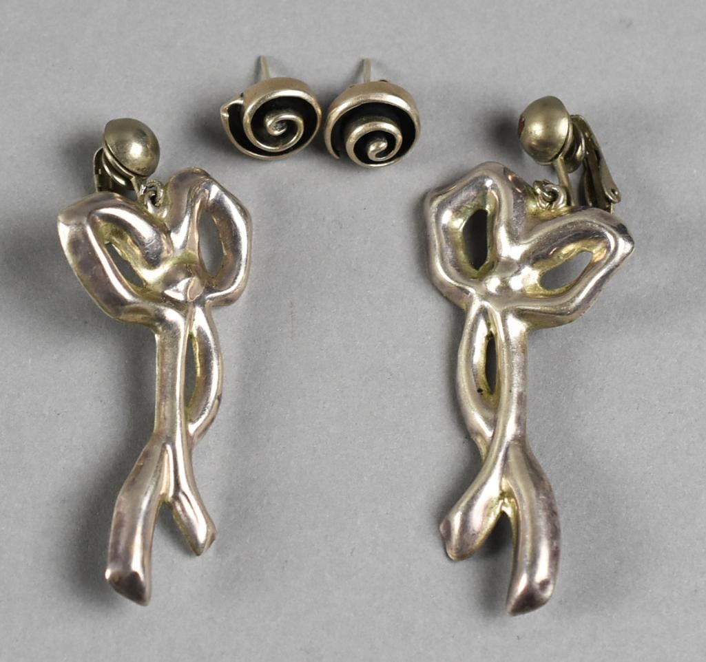 Mexican Sterling Dancers & Earrings .925 (1 of 7)