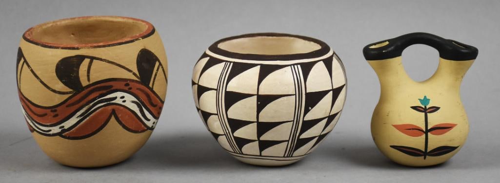 Vtg Kohlmeyer, Shendo & Kopa Acoma Pottery Group (1 of 5)