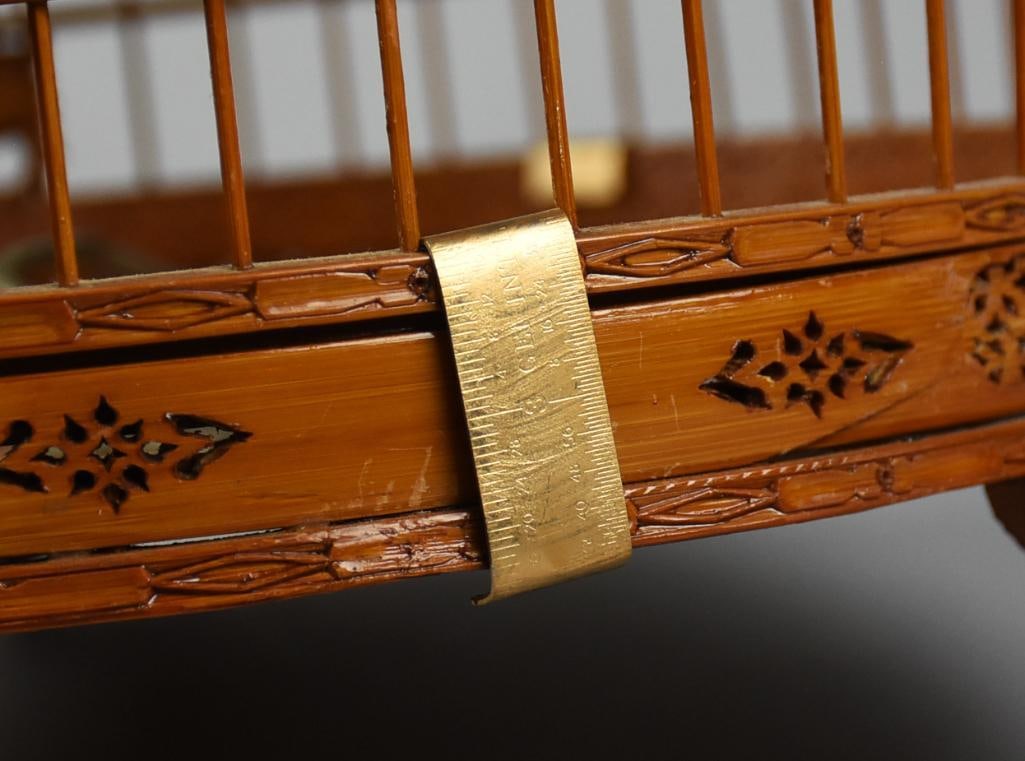 Antique Chinese Split Bamboo Birdcage - 8