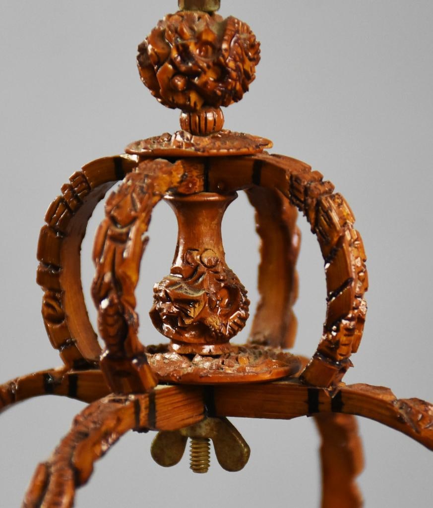 Antique Chinese Split Bamboo Birdcage - 9