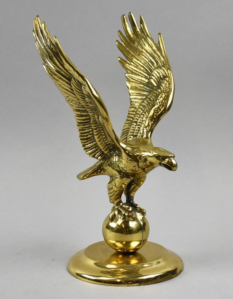 Gorgeous Bald Eagle Brass Figure - 2