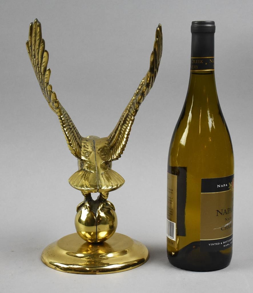 Gorgeous Bald Eagle Brass Figure - 6