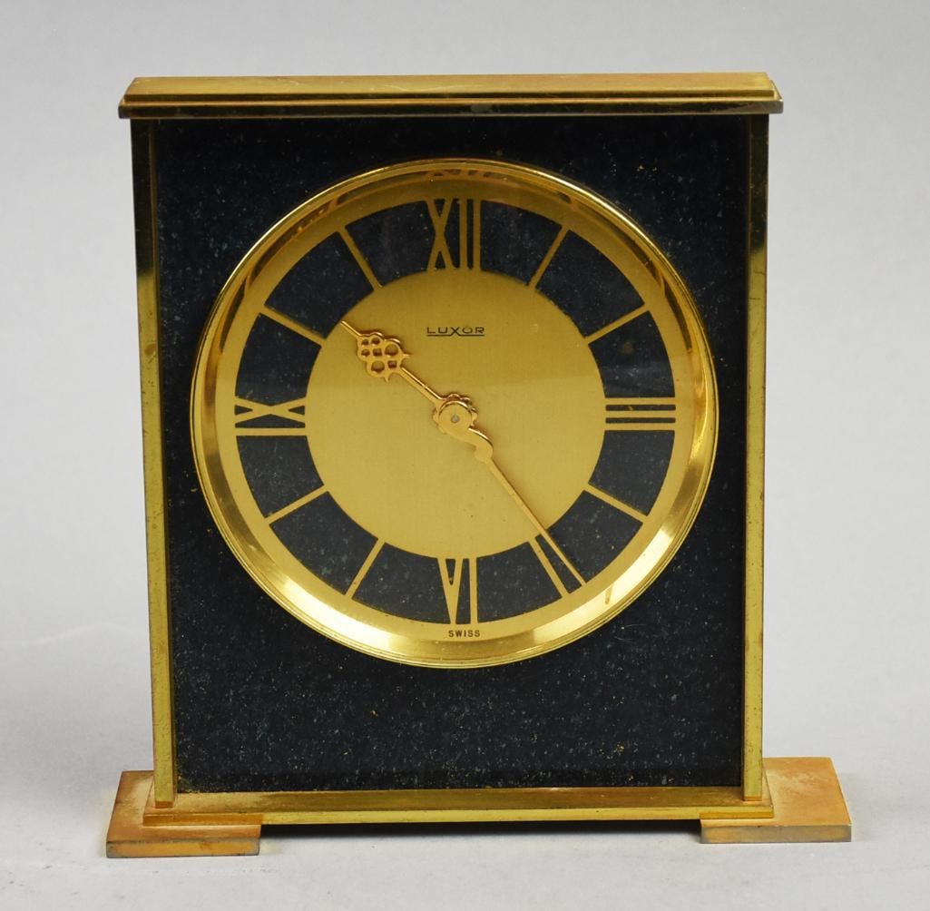 Vintage Luxor S.A. Swiss Mantle Clock (1 of 7)