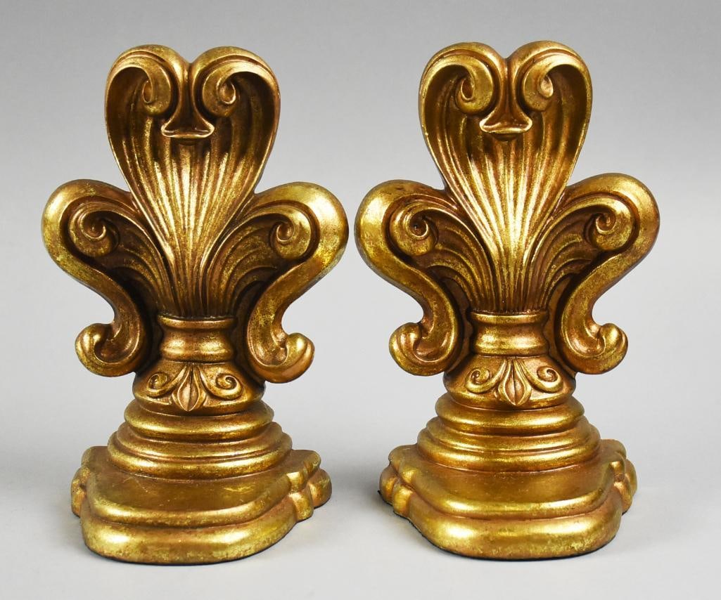 Vintage Sterling Industries Fleur de Lis Bookends (1 of 7)