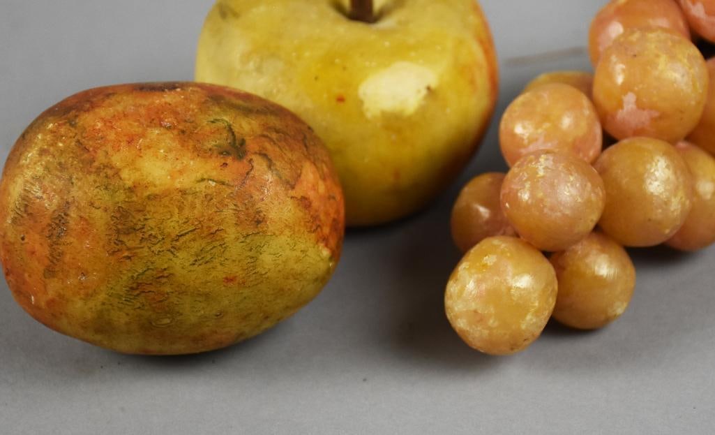 Victorian Stone Carved Fruit - 3