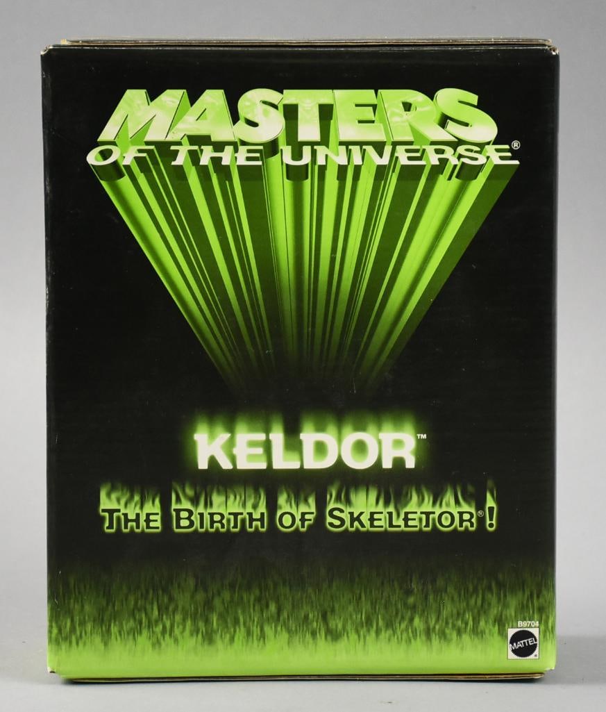2003 Comic Con Master of The Universe, Keldor MIB: This piece is from the 2003 San Diego Comic Con. It is a Mattel Masters of the Universe Keldor, The Birth of Skeletor.