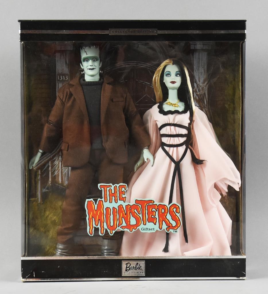 2001 Mattel Barbie Collection, Herman & Lily Munster NRFB (1 of 3)