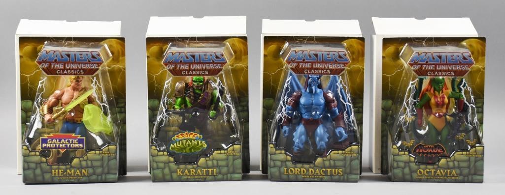 2013 Mattel Master of The Universe Classics, MIB NOS: These pieces include He-Man, Lord Dactus, Octavia and Karatti.