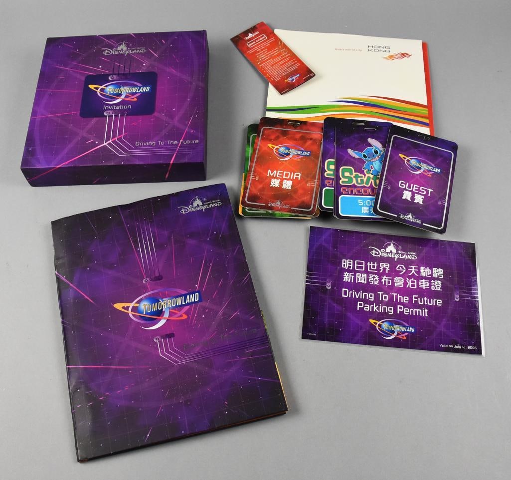 Hong Kong Disney Tomorrowland Media Guides and More (1 of 8)
