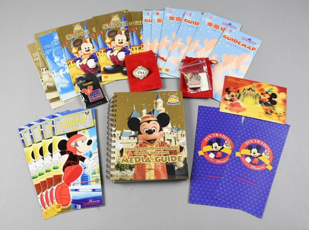 Hong Kong Disney Media and Map Guides, Trade Pins (1 of 4)