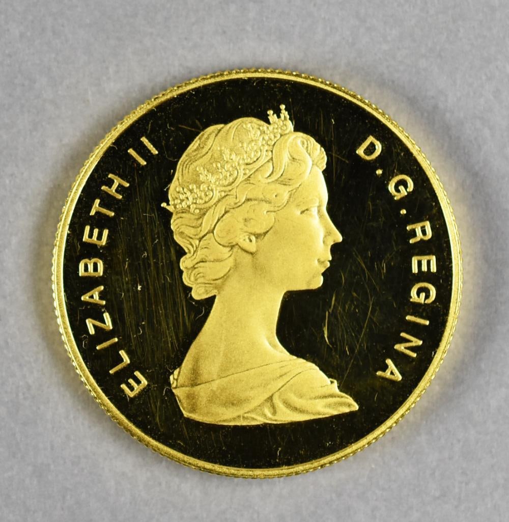 1979 Canadian Gold $100 Hundred Dollar Coin: Great vintage coin, a 1979 Canadian coin in gold. Coin value at $100.